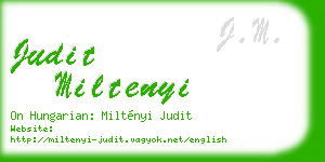 judit miltenyi business card
